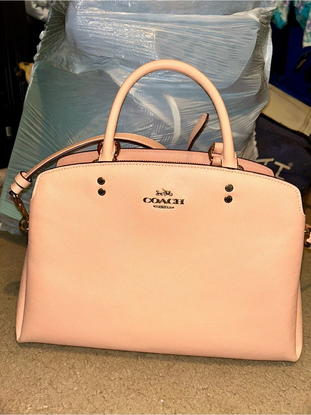 Coach pebble leather